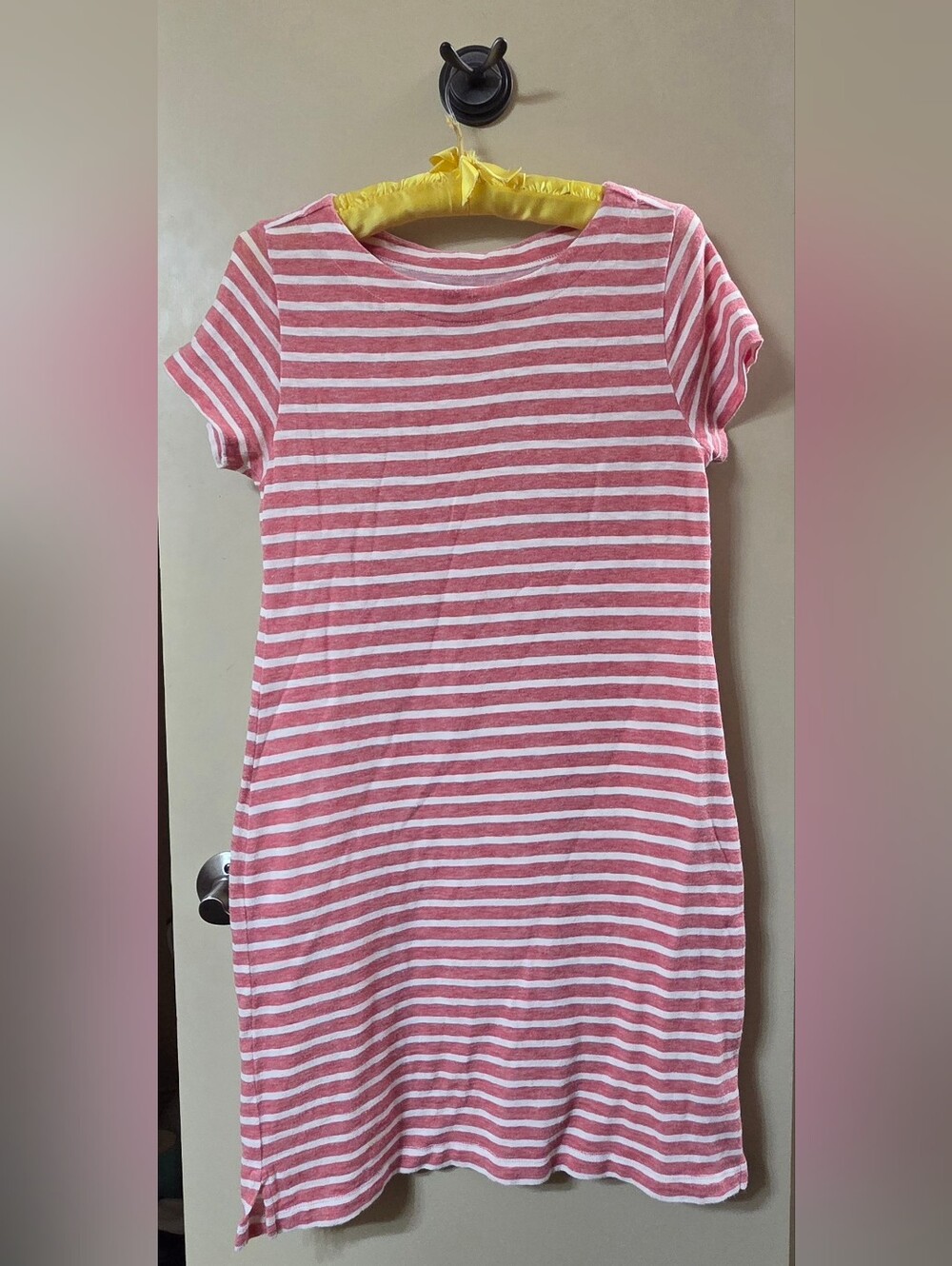 Vineyard Vines Red and White Striped Midi Dress